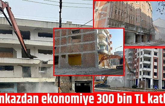 Enkazdan ekonomiye 300 bin TL katkı