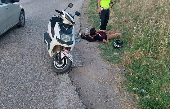 Erdek'te motosiklet kazası: 1 yaralı
