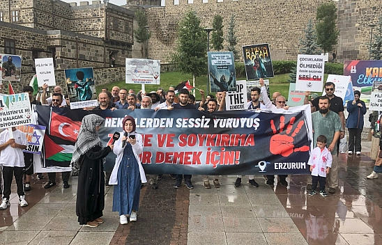 Erzurum'da Sağlık Çalışanlarından, Gazze'ye Destek İçin Sessiz Yürüyüş!!
