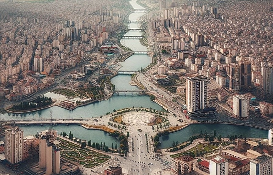 Fırat Nehri ile Malatya'nın buluşmasını Yapay Zekaya çizdirdik! 