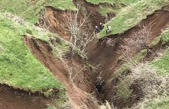 Bitlis'te Toprak Kayması