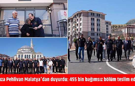 Hamza Pehlivan Malatya'dan duyurdu: 455 bin bağımsız bölüm teslim edildi