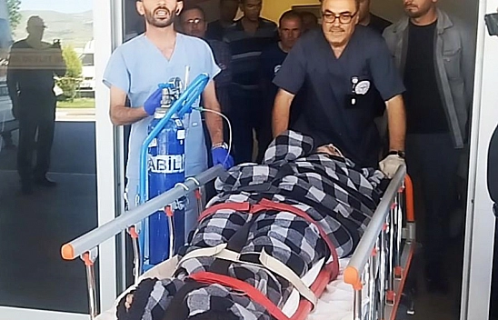 Hayvanlarını otlatırken ayı saldırısına uğradı