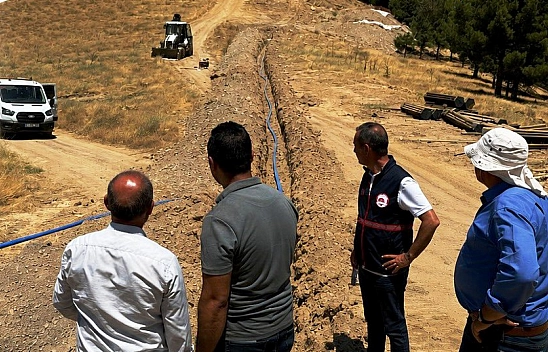 İki köyde içme suyu için çalışmalar başladı