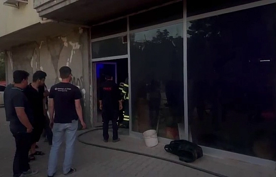 İş yerinde yangın çıktı