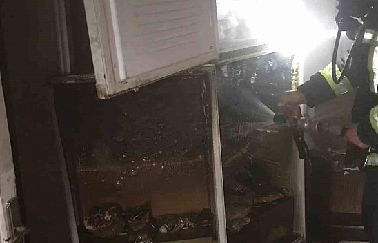 İskenderun'da ev yangını