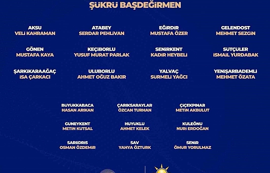 Isparta'da adaylar belli oldu