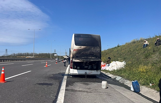 İstanbul'dan Malatya'ya gelen otobüste yangın çıktı!