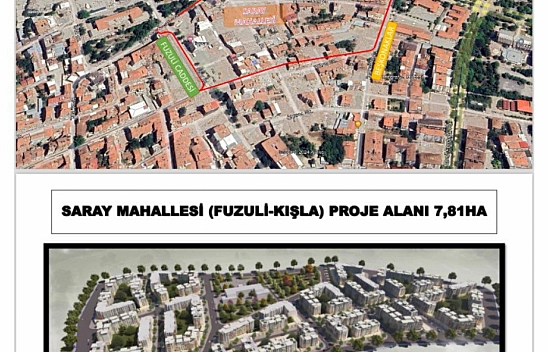 Saray Mahallesi, Fuzuli ve Kışla Caddesinin proje detayları belli oldu! İşte detay görselleri!