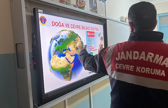 Jandarmadan çocuklara çevre bilinci eğitimi