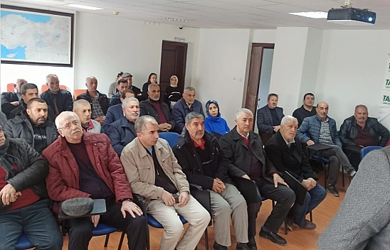 Kale'de çiftçiler bilgilendirildi