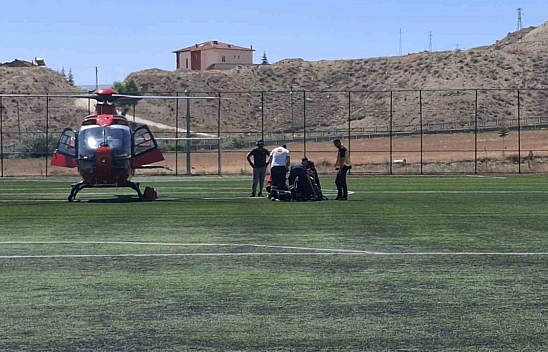 Kalp krizi geçiren hasta Malatya'ya sevk edildi