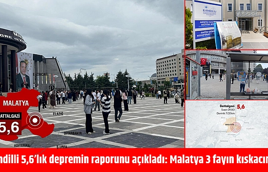 Kandilli 5,6'lık depremin raporunu açıkladı: Malatya 3 fayın kıskacında