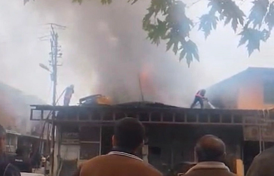 Malatya Küçük Sanayi Sitesi'nde Yangın