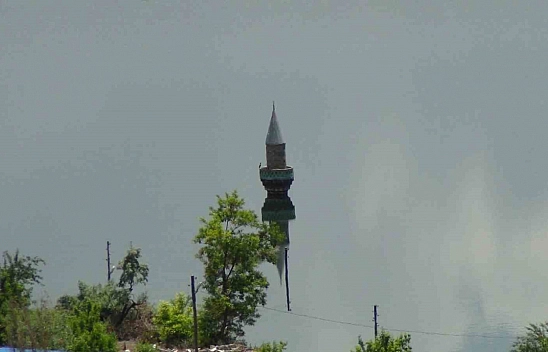 Kars'ta köy sular altında, minare dışarıda kaldı