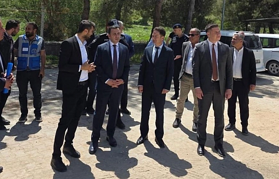Kaymakam Algın, okul inşaatını inceledi