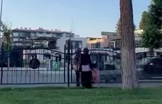 Korkuluğu aşıp trafiği tehlikeye attılar
