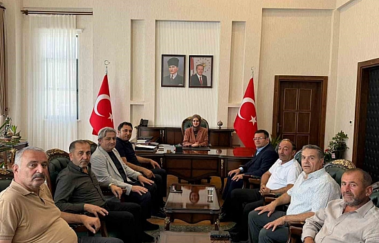 Başkan Cengiz, Kaymakam Bayguş'u ziyaret etti