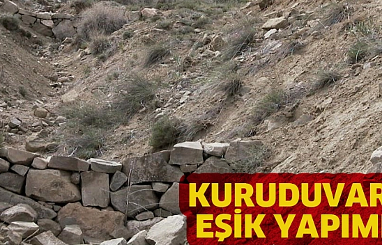 Kuruduvar eşik yapımı