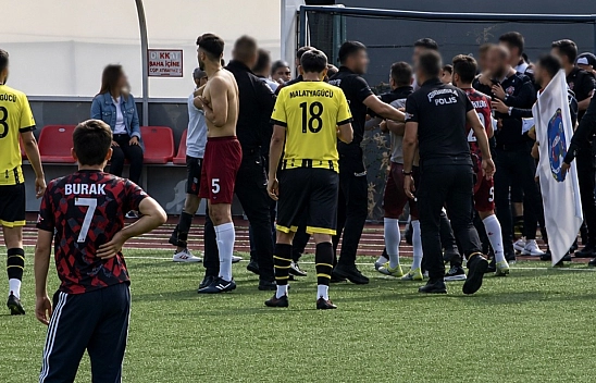 Malatya 2. Amatör Küme maçında arbede çıktı