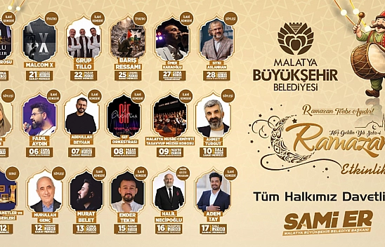 Malatya Büyükşehir Belediyesi Ramazan maneviyatını şehre taşıyor