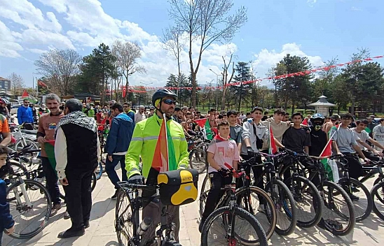 Malatya'da 'Gazze için sür ve diren' etkinliği düzenlendi