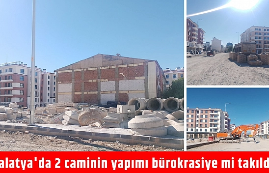 Malatya'da 2 caminin yapımı bürokrasiye mi takıldı?