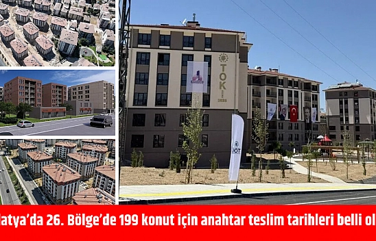 Malatya'da 26. Bölge'de 199 konut için anahtar teslim tarihleri belli oldu