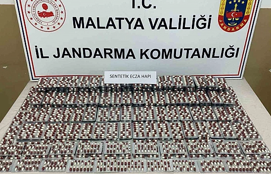 Malatya'da 5 bin 469 sentetik hap ele geçirildi
