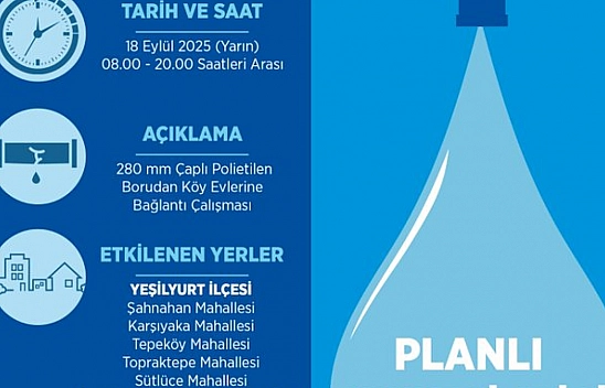 Malatya'da 5 mahallede sular kesilecek! İşte, Kesinti Yapılacak Mahalleler…