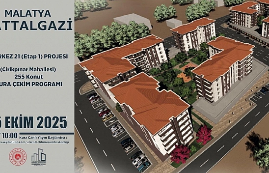 Malatya'da 532 konutun kurası çekilecek!