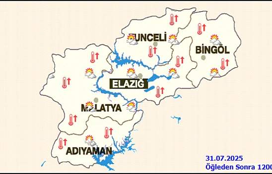 Malatya'da aşırı sıcak uyarısı: 11.00–16.00 arası dışarı çıkmayın