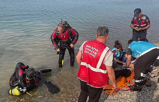 Malatya'da baraj gölüne giren çocuk boğuldu
