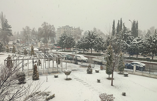 Malatya'da beklenen kar geldi