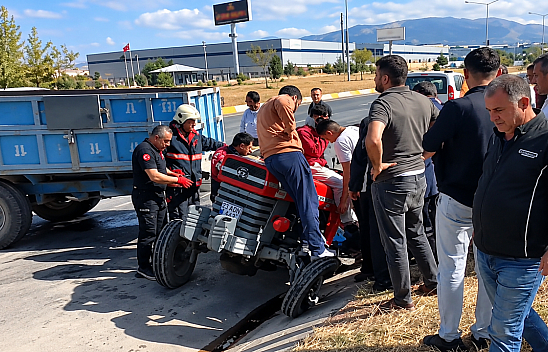 Malatya'da beton mikseri İle traktör çarpıştı: 2 yaralı