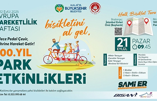 Malatya'da 'Bisikletini Al Gel' sloganıyla düzenlenecek