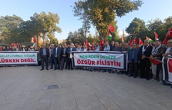 Malatya'da Büyük Filistin Yürüyüşü düzenlendi