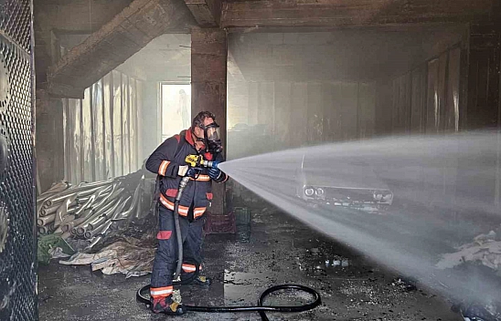 Malatya'da depo yangını!
