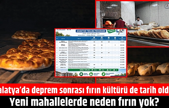 Malatya'da deprem sonrası fırın kültürü de tarih oldu: Yeni mahallelerde neden fırın yok?