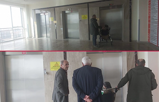 Malatya'da Devlet Hastanesinin Asansörü 2 Yılda Resmen Çöktü!