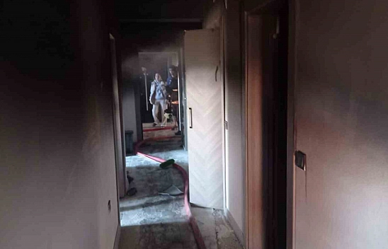 Malatya'da ev yangını