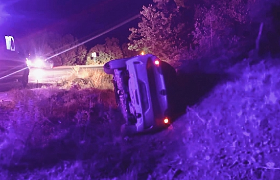 Malatya'da feci kaza: Otomobil şarampole uçtu, 4 yaralı