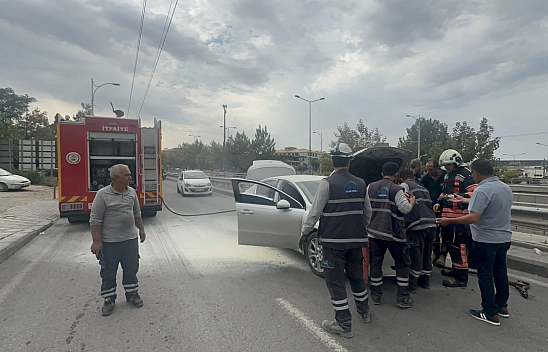 Malatya'da feci kaza: Yangın tüpleriyle facianın eşiğinden dönüldü