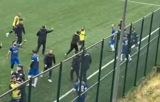 Malatya'da Futbola Kan Bulaştı: Futbolcu Yaralandı, Maç Tatil Edilmedi!