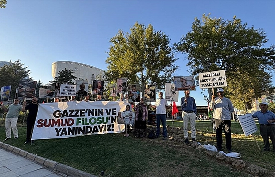 Malatya'da Gazze için sessiz eylem