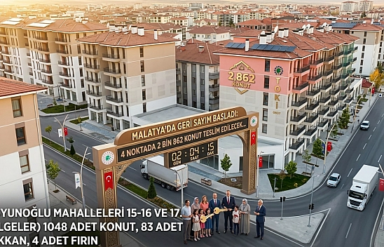 Malatya'da Geri Sayım Başladı: 4 Noktada 2 Bin 862 Konut Teslim Edilecek…