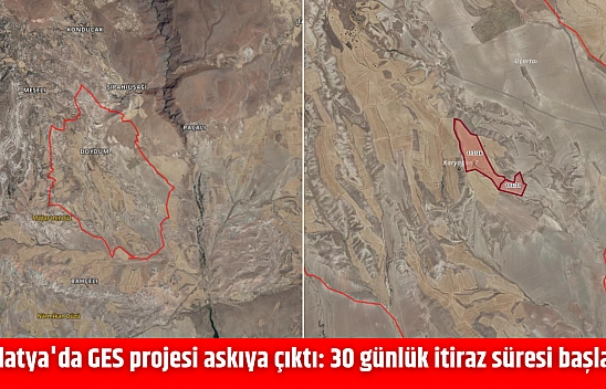 Malatya'da GES projesi askıya çıktı: 30 günlük itiraz süresi başladı