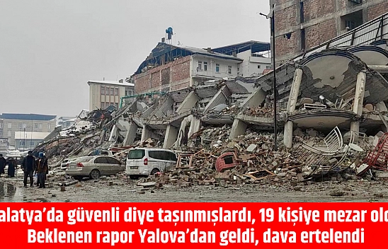Malatya'da güvenli diye oturdukları ev mezarları oldu
