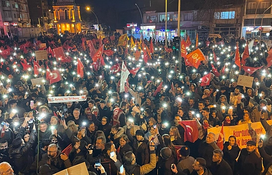 Malatya'da İmamoğlu İçin Yüzlerce Kişi Sokaklara Döküldü