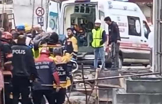 Malatya'da inşaatta yüksekten düşen işçi yaralandı